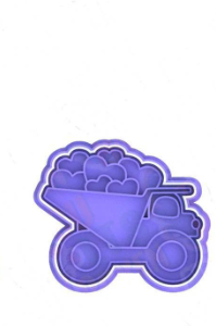 Valentine's Day Love Boat Truck Cookie Cutter & Stamp