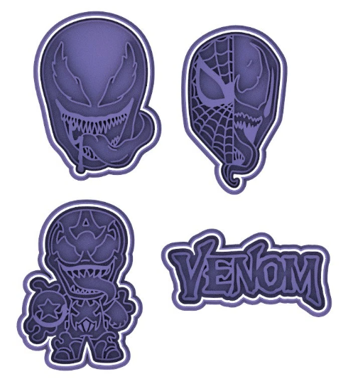 Venom Cookie Cutter & Stamp