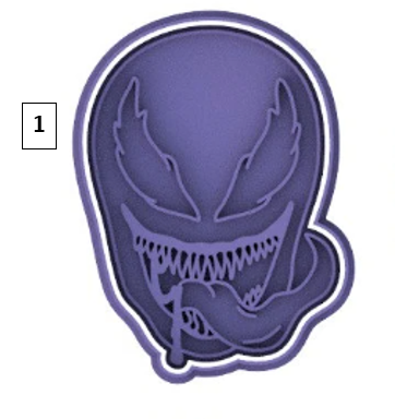 Venom Cookie Cutter & Stamp