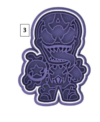 Venom Cookie Cutter & Stamp