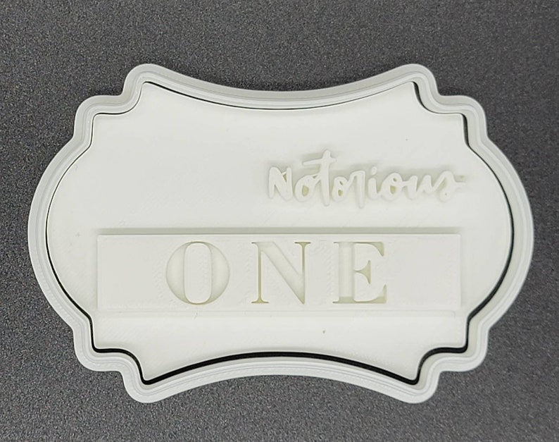 3D Notorious One Cookie Cutter & Stamp SunshineT Shop