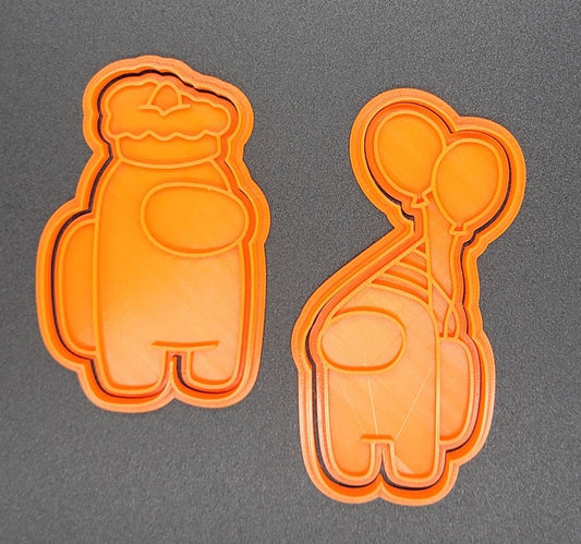 3D Printed Among Us Birthday Cookie Cutters & Stamps SunshineT Shop