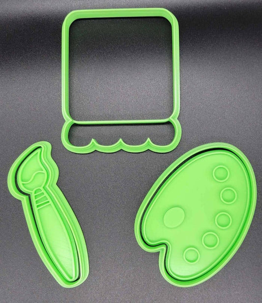 3D Printed Art/PYO/Canvas/Paint Cookie Cutter & Stamp SunshineT Shop