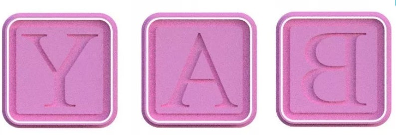 3D Printed Baby Blocks Cookie Cutters & Stamps SunshineT Shop