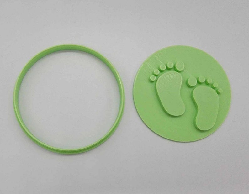 3D Printed Baby Footprints Cookie Stamp & Embosser SunshineT Shop