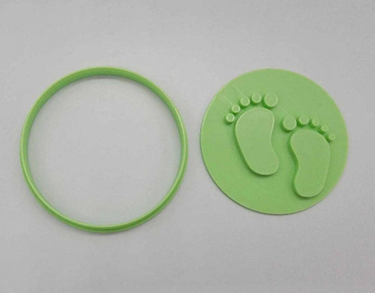 3D Printed Baby Footprints Cookie Stamp & Embosser SunshineT Shop