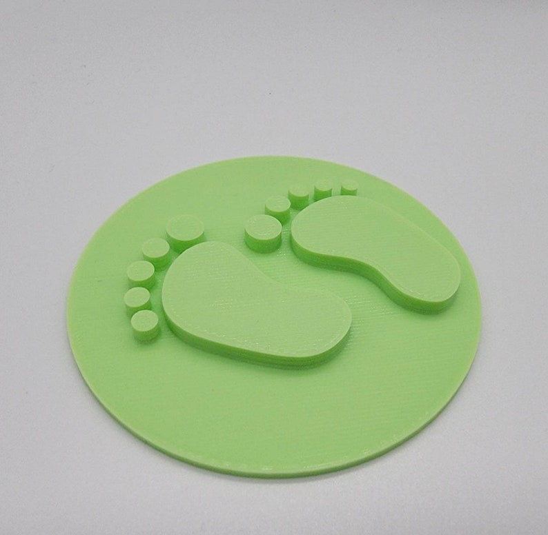 3D Printed Baby Footprints Cookie Stamp & Embosser SunshineT Shop