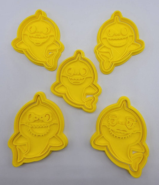 3D Printed Baby Shark Cookie Cutters & Stamps SunshineT Shop