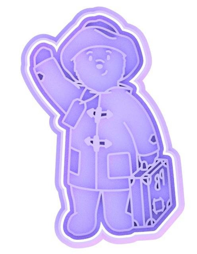 3D Printed Bear Inspired Cookie Cutters & Stamps SunshineT Shop