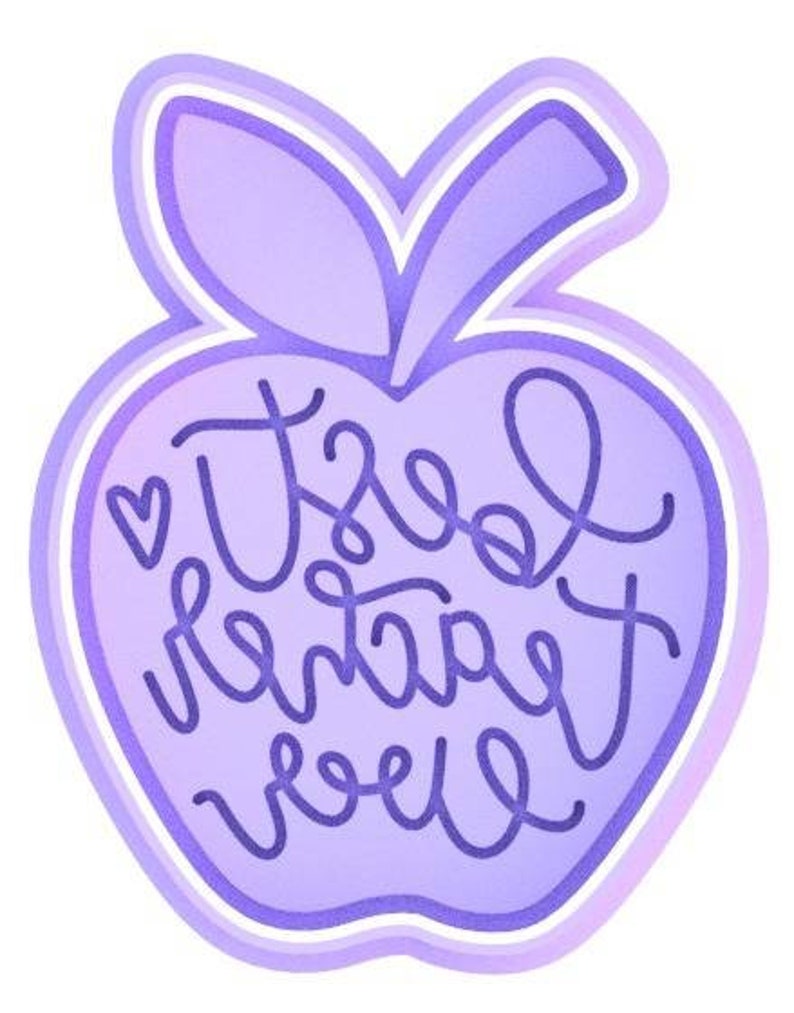 3D Printed Best Teacher Ever Apple Cookie Cutter & Stamp SunshineT Shop