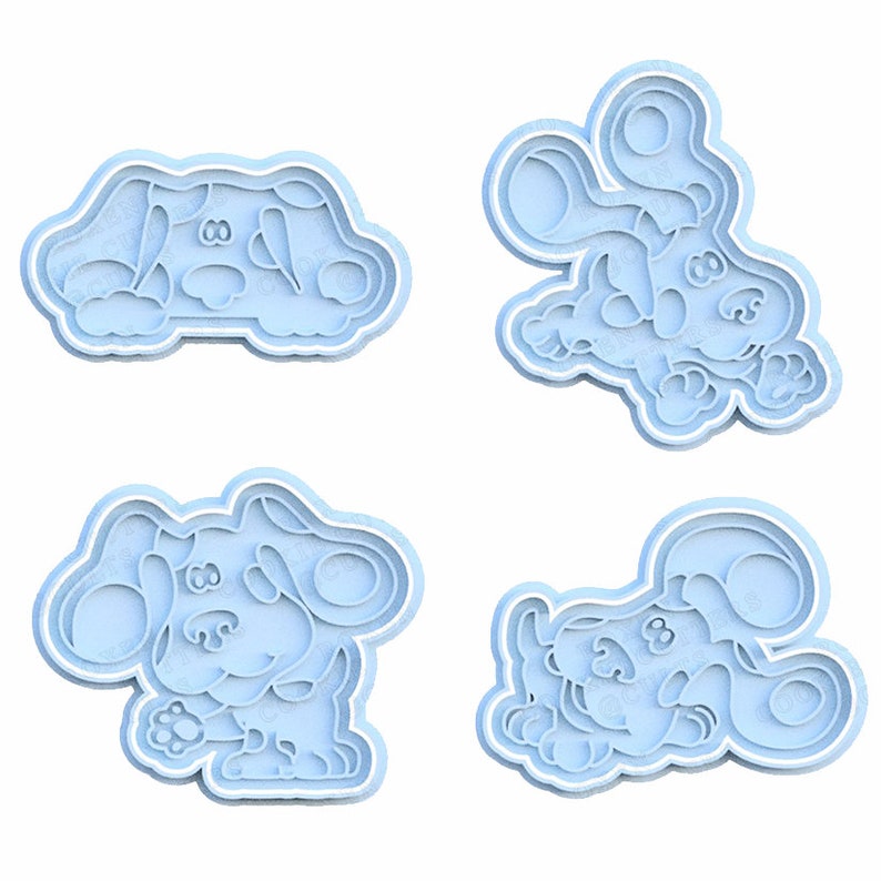 3D Printed Blues Cookie Cutter & Stamp SunshineT Shop