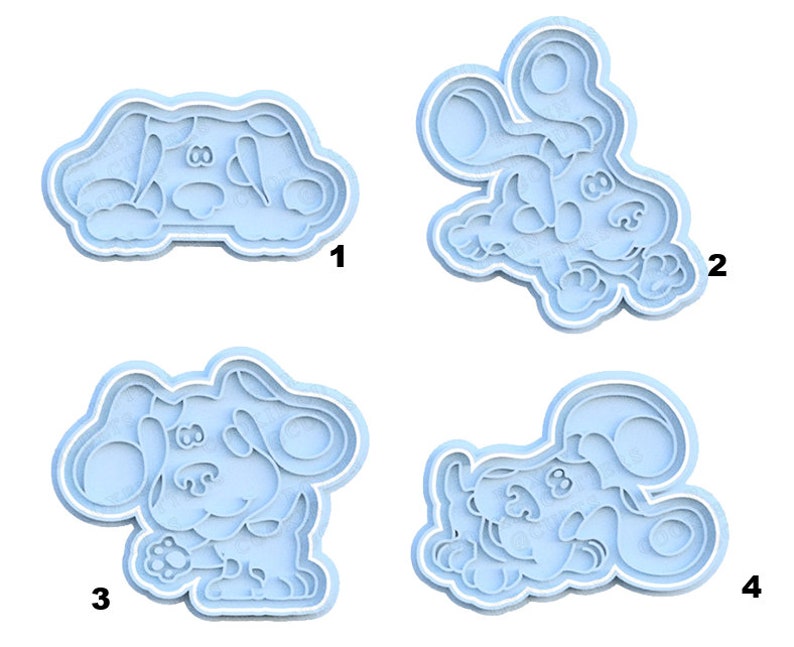 3D Printed Blues Cookie Cutter & Stamp SunshineT Shop