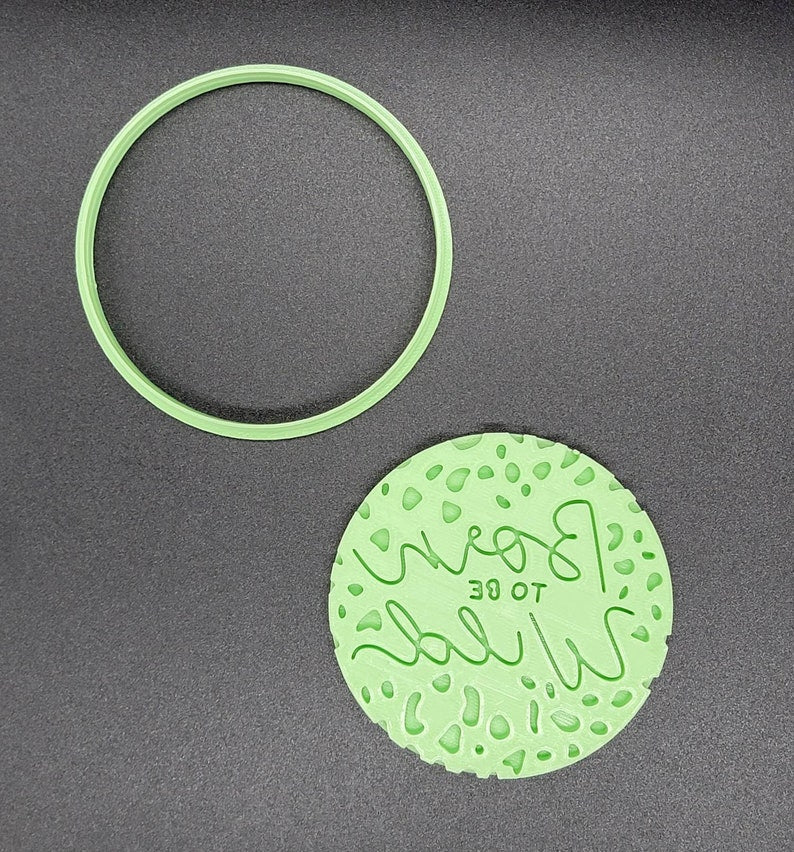 3D Printed Born to Be Wild Cookie Cutter & Stamp SunshineT Shop