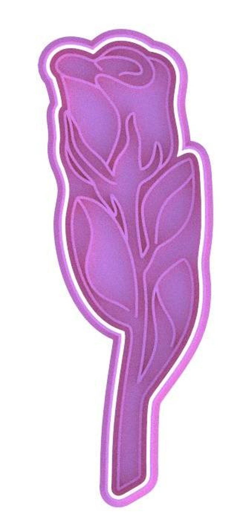 3D Printed Bouquet Rose Cookie Cutter & Stamp SunshineT Shop