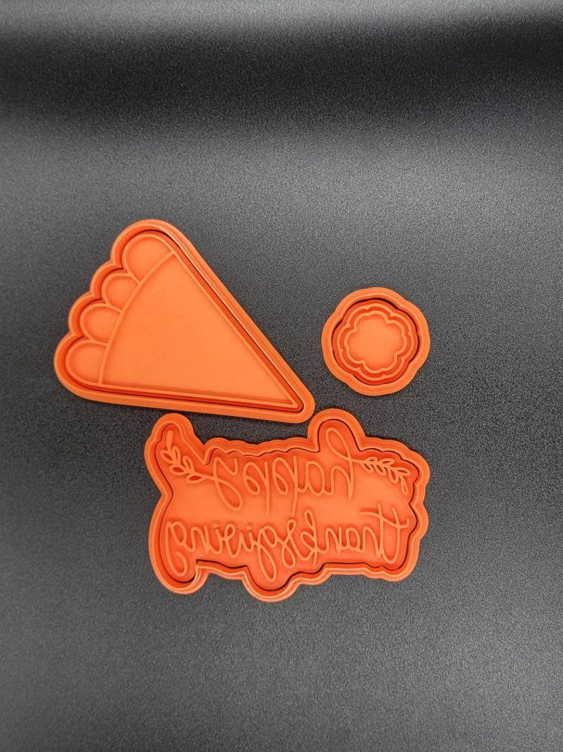 3D Printed Build a Pie Thanksgiving Cookie Platter Cookie Cutter & Stamp SunshineT Shop