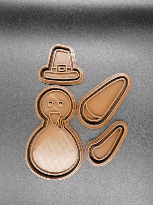 3D Printed Build a Turkey Cookie Cutter & Stamp SunshineT Shop
