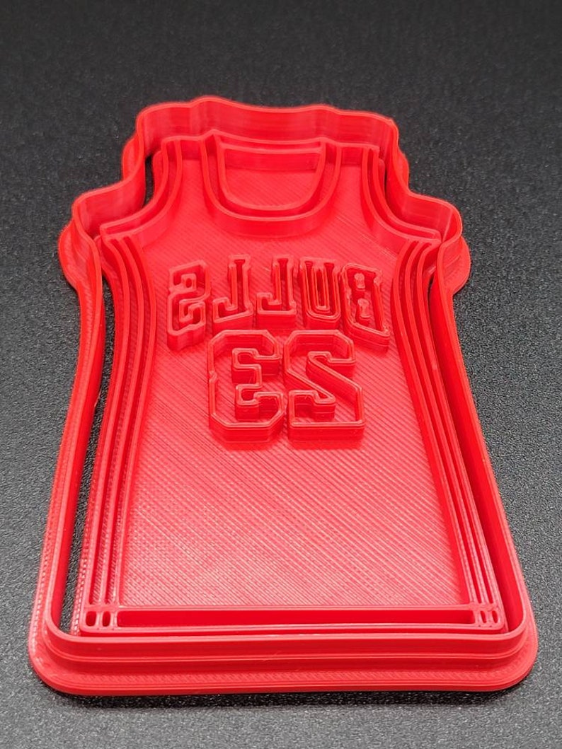 3D Printed Bulls Jersey Cookie Cutter & Stamp SunshineT Shop