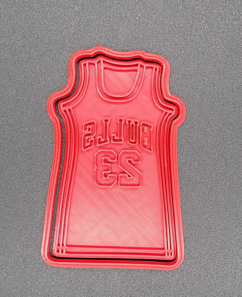 3D Printed Bulls Jersey Cookie Cutter & Stamp SunshineT Shop
