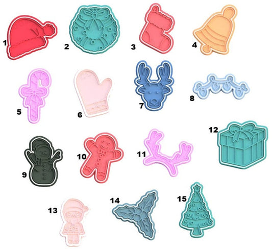 3D Printed Christmas/Winter Cookie Cutters & Stamps SunshineT Shop