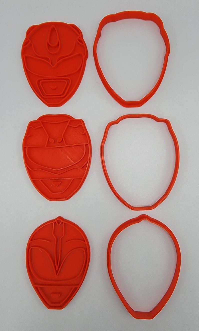 3D Printed Cookie Cutters - Power Rangers SunshineT Shop