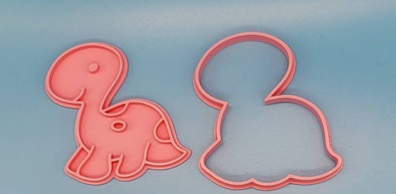 3D Printed Dinosaur set (5) - Cookie Cutter and Stamp SunshineT Shop