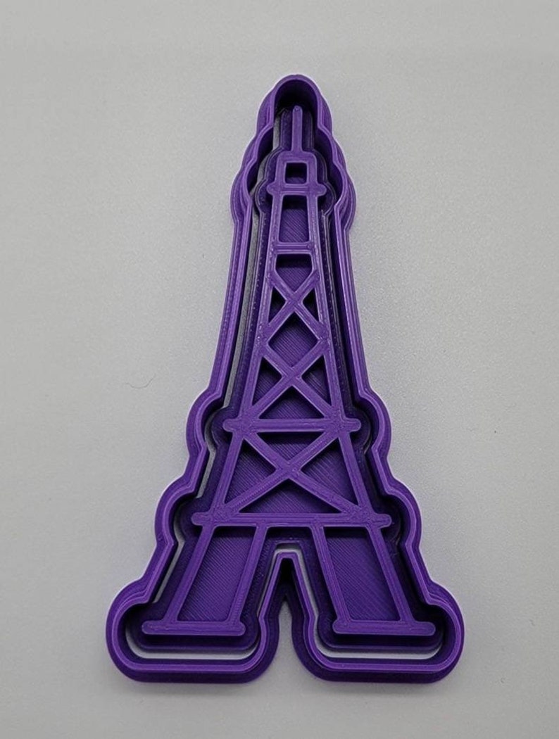 3D Printed Eiffel Tower cookie cutter and stamp SunshineT Shop