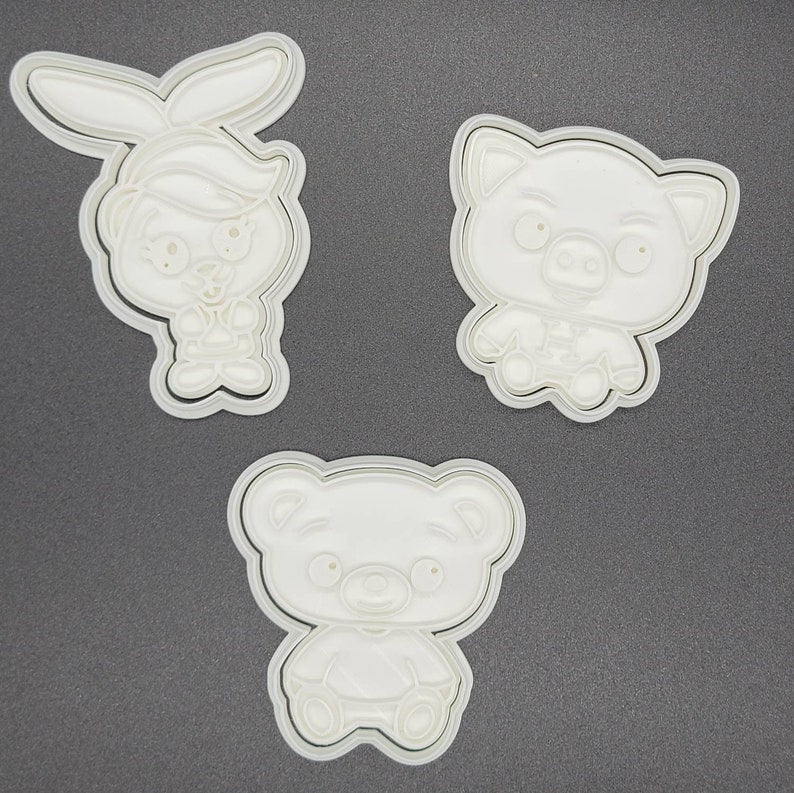 3D Printed El Payaso Plim Plim Cookie Cutter & Stamps Set SunshineT Shop
