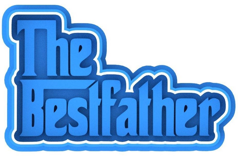 3D Printed Father's Day/ Dad Theme Cookie Cutter & Stamp SunshineT Shop