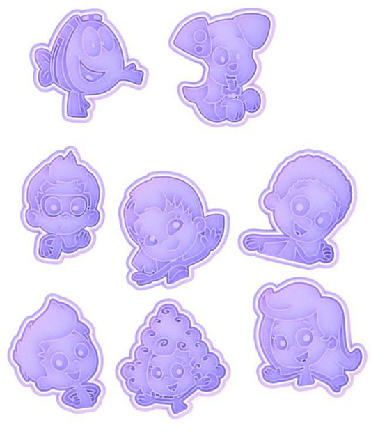 3D Printed Fish Character Cookie Cutters & Stamps SunshineT Shop