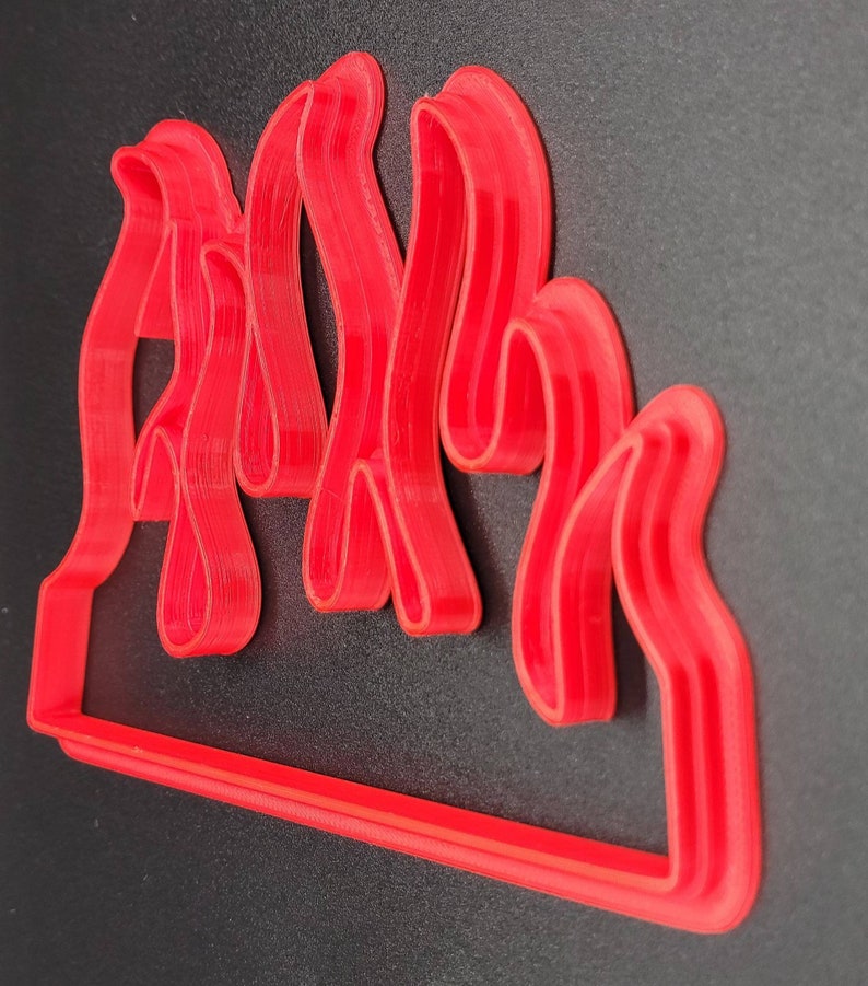 3D Printed Flame Cookie Cutter & Stamp SunshineT Shop