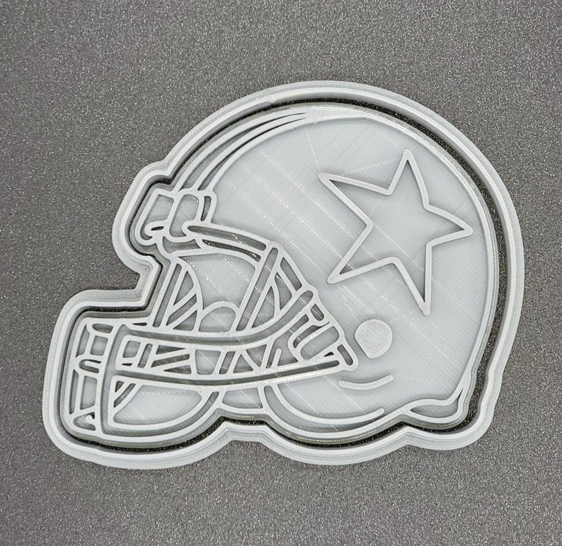 3D Printed Football Cookie Cutters & Stamps SunshineT Shop
