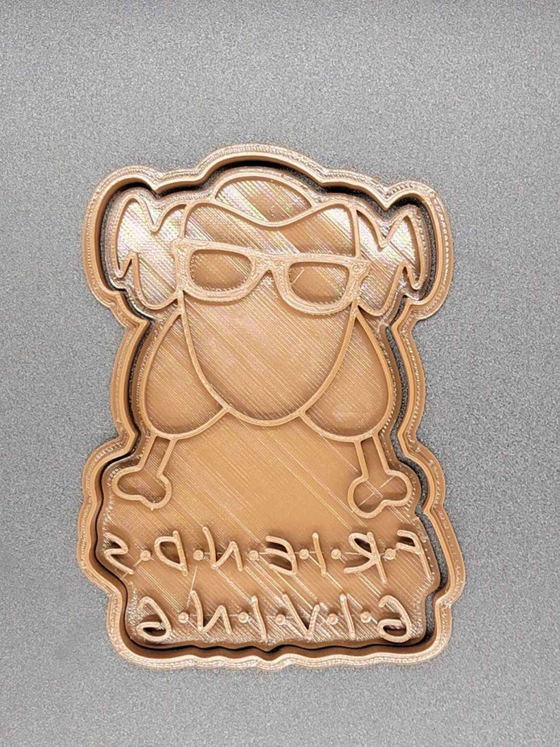 3D Printed Friendsgiving Cookie Cutter & Stamp SunshineT Shop