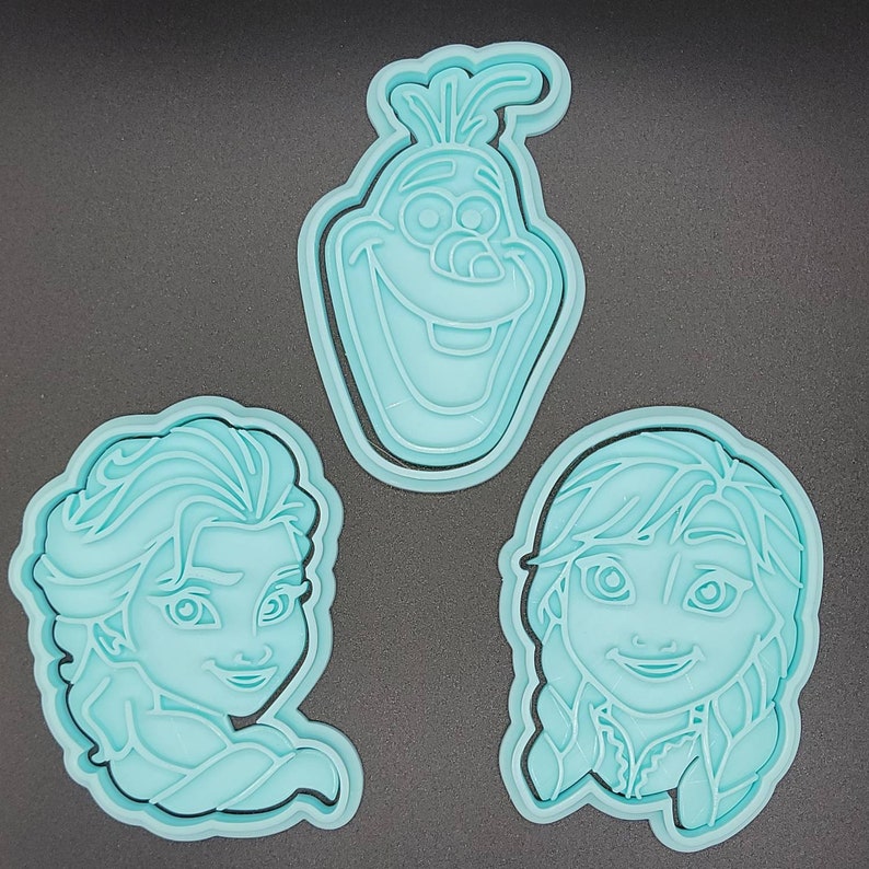 3D Printed Frozen Cookie Cutters & Stamps SunshineT Shop