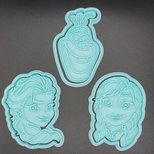 3D Printed Frozen Cookie Cutters & Stamps SunshineT Shop