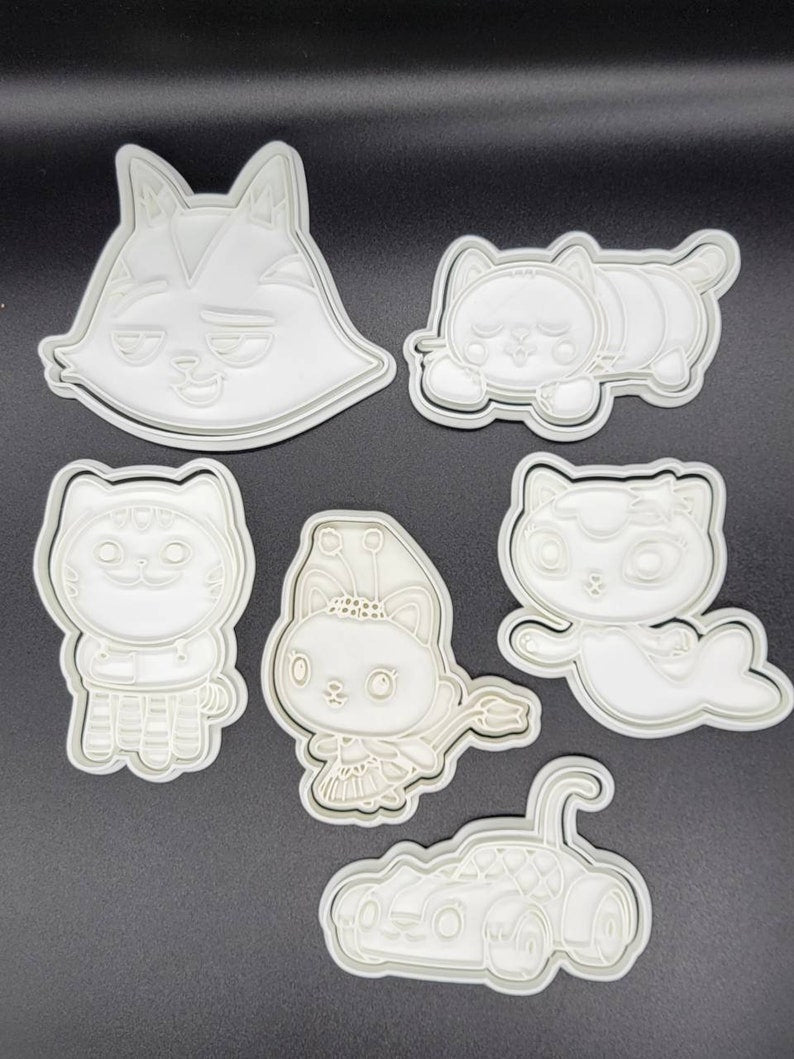 3D Printed Gabby's Dollhouse Cookie Cutters & Stamps SunshineT Shop