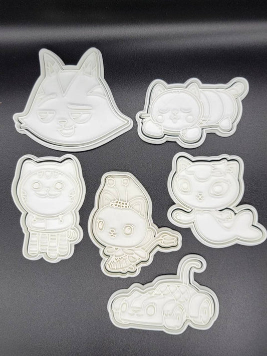 3D Printed Gabby's Dollhouse Cookie Cutters & Stamps SunshineT Shop
