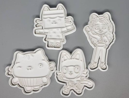 3D Printed Gabby's Dollhouse Cookie Cutters and Stamps SunshineT Shop