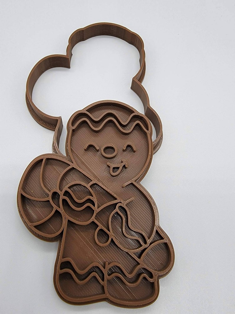 3D Printed Gingerbread Cookie Cutter & Stamp SunshineT Shop