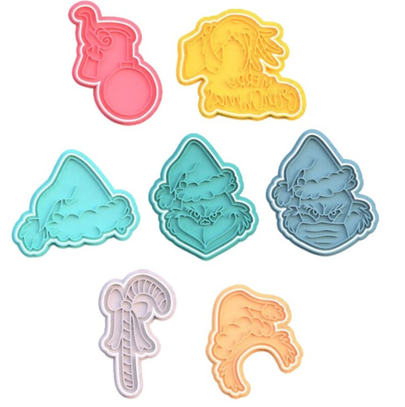 3D Printed - Grinch Cookie Cutter & Stamp SunshineT Shop