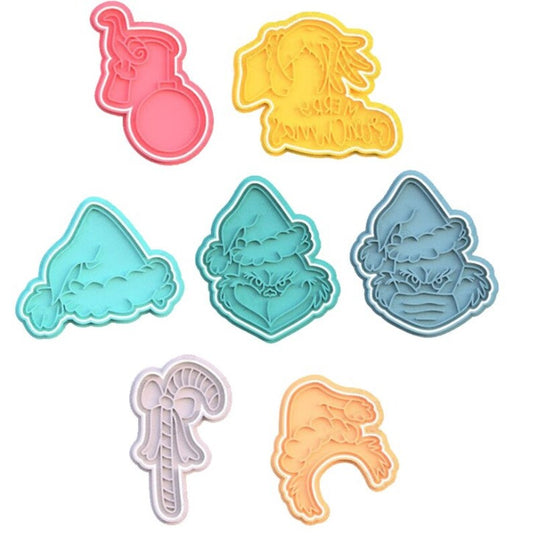 3D Printed - Grinch Cookie Cutter & Stamp SunshineT Shop