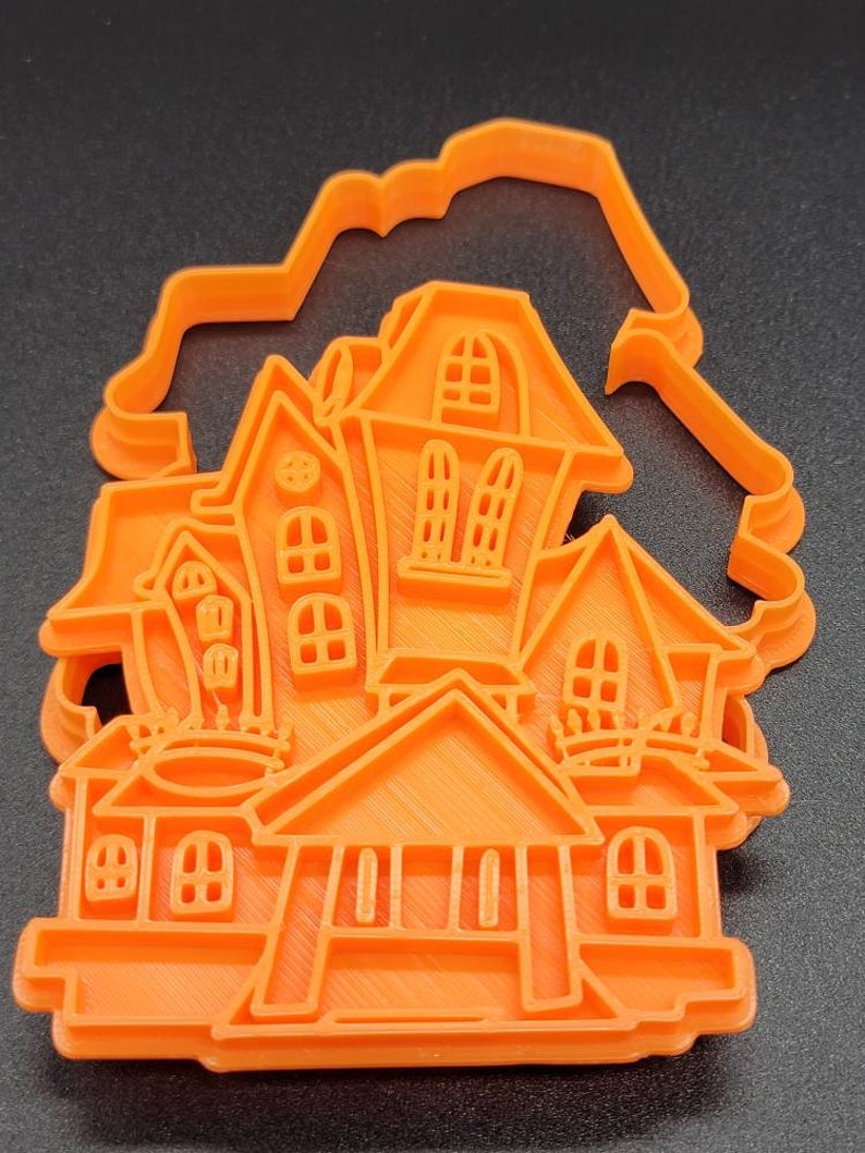 3D Printed Haunted House Cookie Cutter & Stamp SunshineT Shop