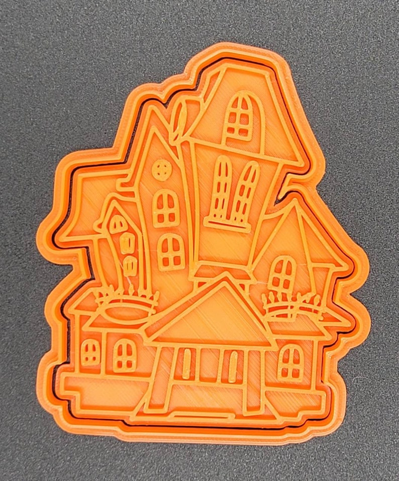 3D Printed Haunted House Cookie Cutter & Stamp SunshineT Shop