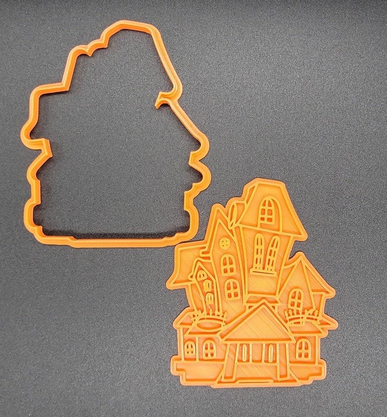 3D Printed Haunted House Cookie Cutter & Stamp SunshineT Shop