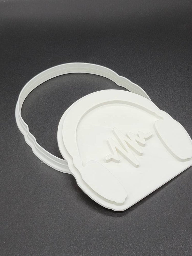 3D Printed Headphones Music Cookie Cutter SunshineT Shop