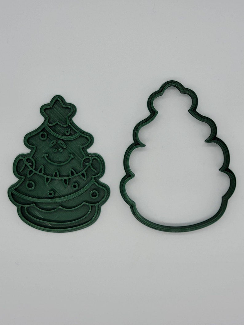 3D Printed Holiday Tree Cookie Cutter & Stamp SunshineT Shop