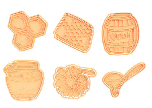 3D Printed Honey Cookie Cutters & Stamps SunshineT Shop