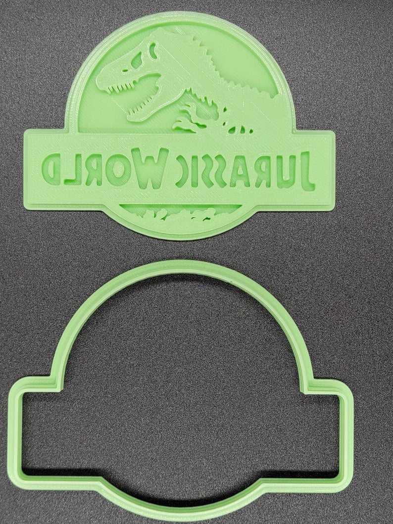 3D Printed Jurassic World Cookie Cutter & Stamp SunshineT Shop
