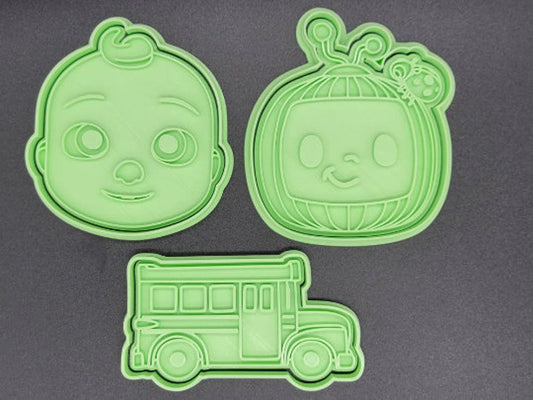3D Printed Melon & Baby Cookie Cutter/Stamp SunshineT Shop