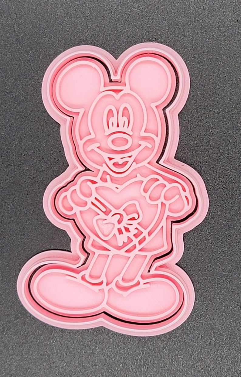 3D Printed Mickey Chocolate Box Cookie Cutter & Stamp SunshineT Shop
