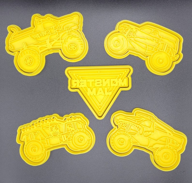 3D Printed Monster Jam Cookie Cutters SunshineT Shop